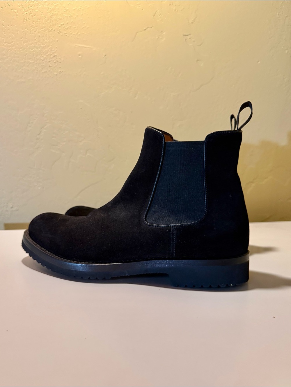 Furla Black Suede Chelsea Boots Women's Size 38.5